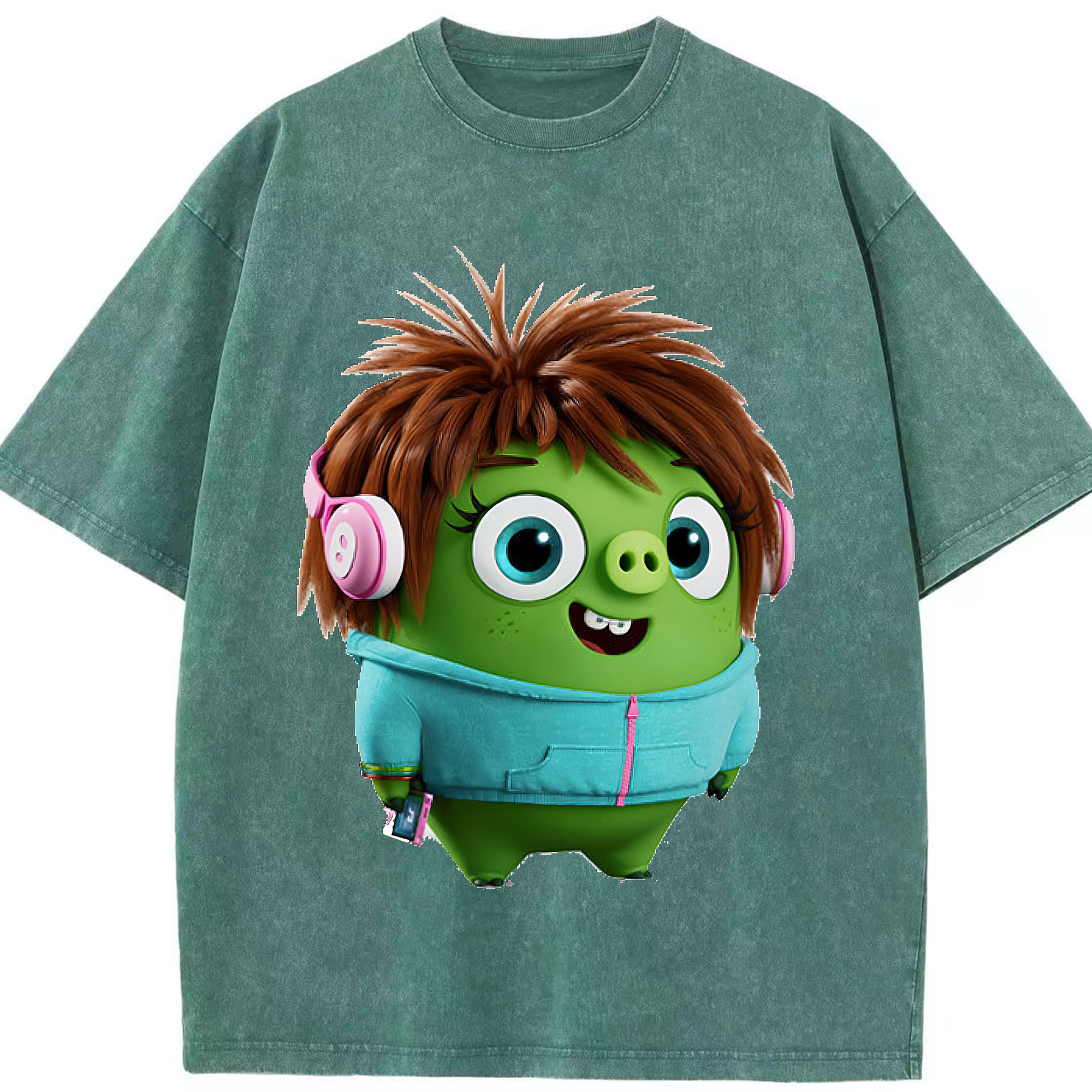 （画像用） Angry Birds アングリーバード 綿100% ヴィンテージ風 半袖Tシャツ（フロントプリント）